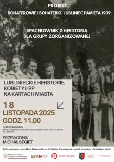 HERSTORYCZNY SPACER PO LUBLIŃCU — KOBIETY, KTÓRE P