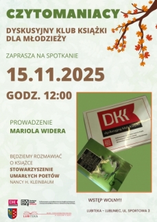 CZYTOMANIACY – DYSKUSYJNY KLUB KSIĄŻKI DLA MŁODZIE