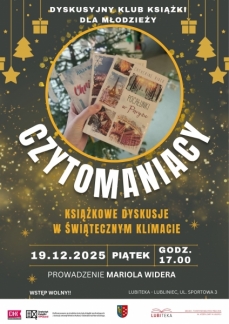 CZYTOMANIACY – DYSKUSYJNY KLUB KSIĄŻKI DLA MŁODZIE