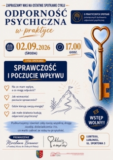 BEZPŁATNY CYKL WARSZTATÓW ODPORNOŚĆ PSYCHICZNA
