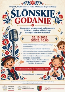 ŚLŌNSKIE GODANIE – KONKURS DLA UCZNIÓW SZKÓŁ PODST
