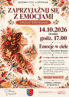  JESIENNY CYKL ZAPRZYJAŹNIJ SIĘ Z EMOCJAMI 