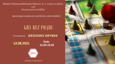 GRY bez PRĄDU - WAKACYJNE SPOTKANIE Z PLANSZÓWKAMI