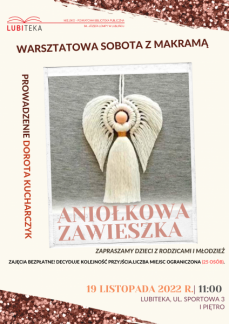 ANIOŁKOWA ZAWIESZKA - makramowe warsztaty