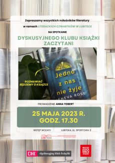 ZACZYTANI - SPOTKANIE DYSKUSYJNEGO KLUBU KSIĄŻKI