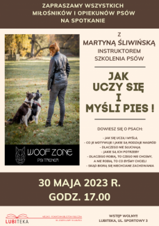 SPOTKANIE Z INSTRUKTOREM SZKOLENIA PSÓW