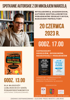SPOTKANIE AUTORSKIE Z DR MIKOŁAJEM MARCELĄ