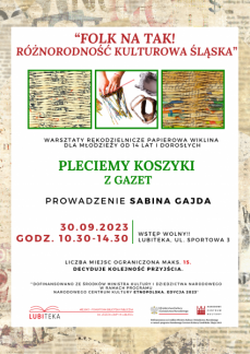 WARSZTATY DLA MŁODZIEŻY OD 14 LAT I DOROSŁYCH