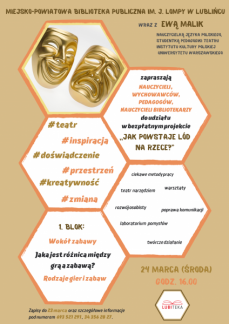 JAK POWSTAJE LÓD NA RZECE? - WARSZTATY TEATRALNE D