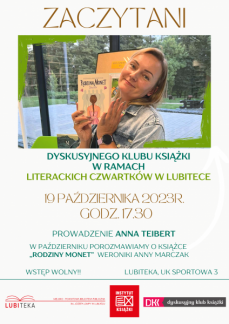 DYSKUSYJNY KLUB KSIĄŻKI DLA DOROSŁYCH - ZACZYTANI