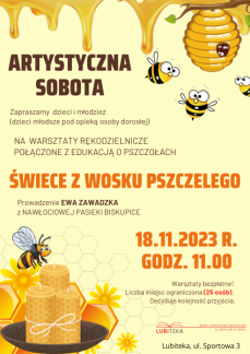 WARSZTATY RĘKODZIELNICZE I EDUKACJĄ O PSZCZOŁACH