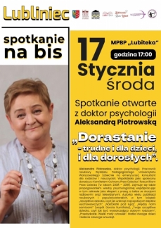 SPOTKANIE Z DR ALEKSANDRĄ PIOTROWSKĄ 