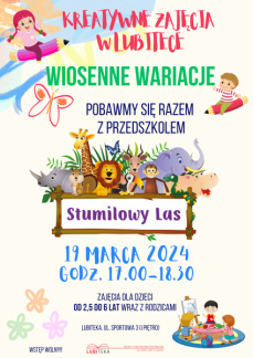 WIOSENNE WARIACJE - WARSZTATY KREATYWNE DLA DZIECI
