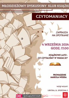 CZYTOMANIACY - DYSKUSYJNY KLUB KSIĄŻKI 