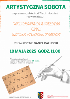 ARTYSTYCZNA SOBOTA Z KALIGRAFIĄ W LUBITECE