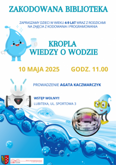 ZAKODOWANA BIBLIOTEKA – KROPLA WIEDZY O WODZIE 