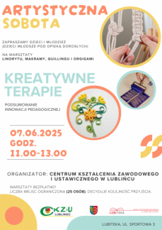 ARTYSTYCZNA SOBOTA — KREATYWNE TERAPIE