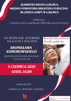 SPOTKANIE AUTORSKIE Z BRONISŁAWEM KOMOROWSKIM 