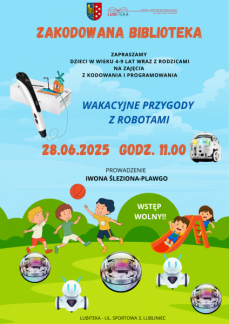 ZAKODOWANA BIBLIOTEKA -WAKACYJNE PRZYGODY Z ROBOTA