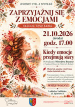  JESIENNY CYKL ZAPRZYJAŹNIJ SIĘ Z EMOCJAMI 